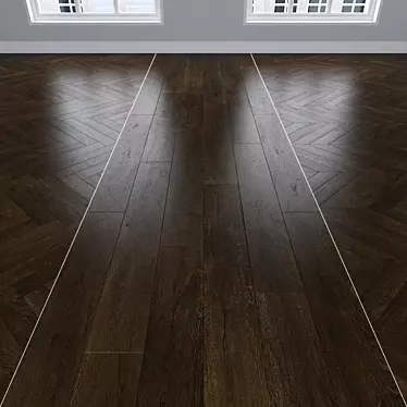 Oak Parquet: Stylish and Versatile Flooring 3D model image 1 