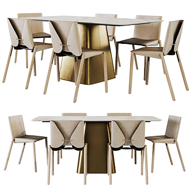 Koln + 1085 Edition: Elegant Dining Set 3D model image 1 
