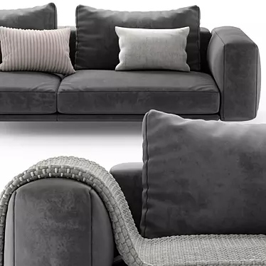 Albedo M2 Modern Sofa 3D model image 1 