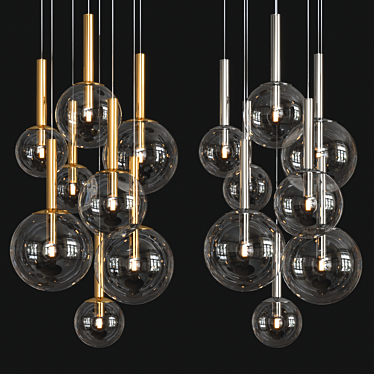 Bubbles Pendant Light - Modern Illumination 3D model image 1 