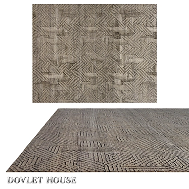 Luxury Silk Wool Carpet by DOVLET HOUSE 3D model image 1 