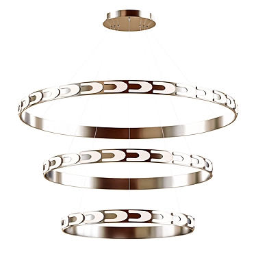 Maoris 3 Ring Chandelier 3D model image 1 