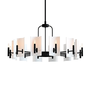 Elegant Barcelona Chandelier: Timeless and Stunning 3D model image 1 