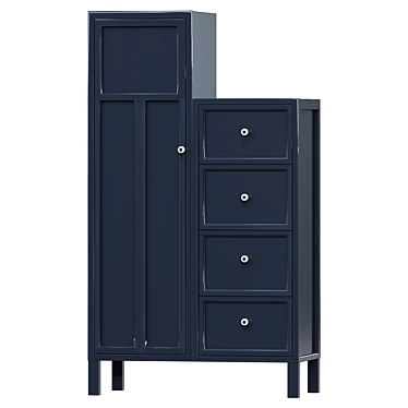 Dantone Home Wardrobe: Elegant & Compact 3D model image 1 