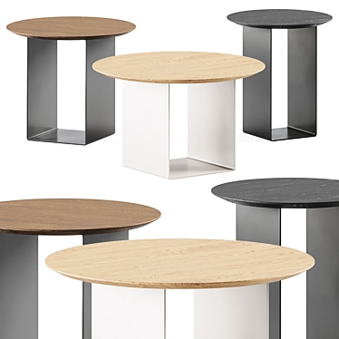 Sleek Modern Side Tables by Kendo 3D model image 1 