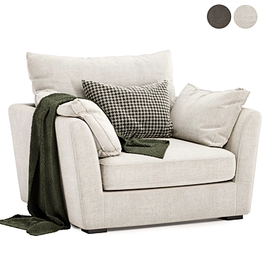 Stylish Icon Armchair 3D model image 1 