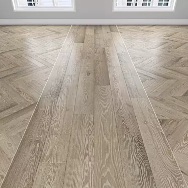 Natural Oak Parquet 3D model image 1 