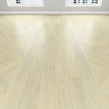 Versatile Parquet Oak Flooring 3D model image 1 