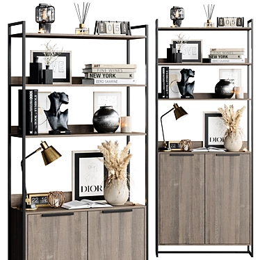 Luxury Wardrobe Display Cabinet 3D model image 1 