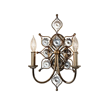 Elegant Feiss LEILA2 Wall Lamp 3D model image 1 