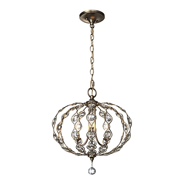 Feiss LEILA3 Chandelier - Elegant Lighting Fixture 3D model image 1 