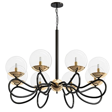 Divinare Medison Pendant Chandelier 3D model image 1 