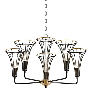 Elegant Lumien Pendant Chandelier 3D model image 1 