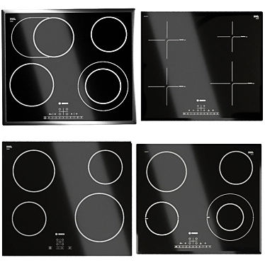 Bosch Induction Hobs Set 3D model image 1 