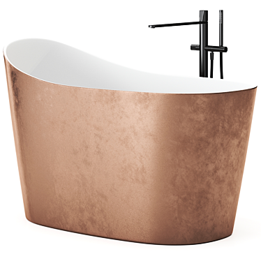 Elegant Flumood Bathtub: Antonio Lupi Design 3D model image 1 