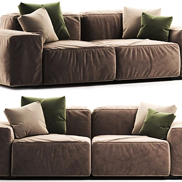 Esprit Noir Modern Sofa by Giopagani 3D model image 1 