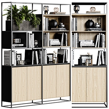 Modern Wardrobe & Display Cabinets 3D model image 1 