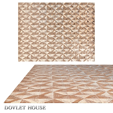 Luxury Silk and Wool Carpet by DOVLET HOUSE 3D model image 1 