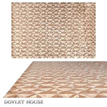 Luxury Wool & Art Silk Carpet: Dovlet House (Art.16340) 3D model image 1 