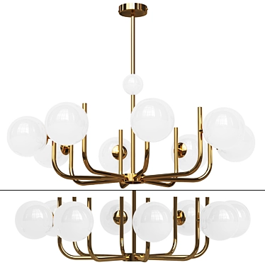 Elegant Felicitat Chandelier 103 3D model image 1 