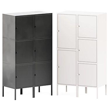 Versatile Storage Solution: Ikea HÄLLAN Cabinet Set 3D model image 1 