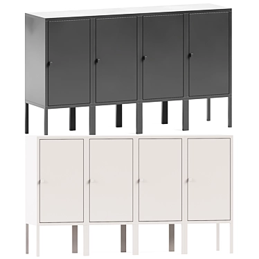 Versatile Storage Solution: Ikea Lixhult 140x35x82 cm 3D model image 1 