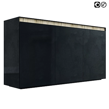 Modern Cabinet NS2 02: Take your living space to the next level! 3D model image 1 