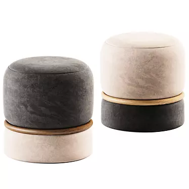 Anell Pouf: Minimalistic Elegance 3D model image 1 