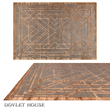 Silk & Wool Carpet: DOVLET HOUSE (art. 16347) 3D model image 1 