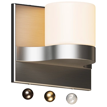 Streamlined Elegance: Olio LED Wall Sconce 3D model image 1 