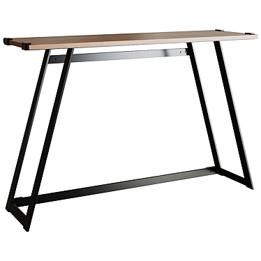 Metal Wrap Console: Sleek and Stylish 3D model image 1 