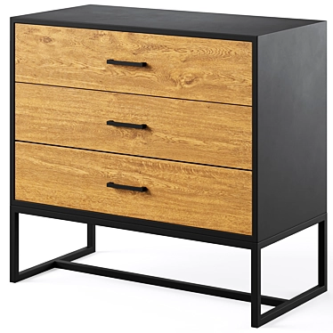 Modern Pombal Chest of Drawers 3D model image 1 