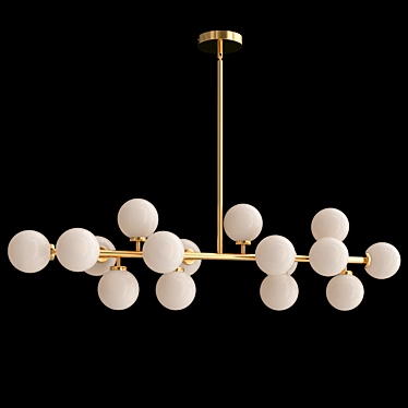 Mid-Century Ø 100 cm Chandelier 3D model image 1 