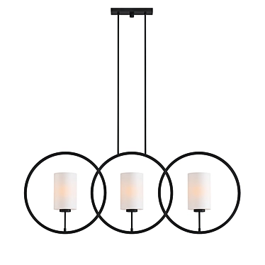 Modern Linear Chandelier 3D model image 1 