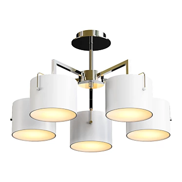 Modern Millimeter Chandelier 3D model image 1 