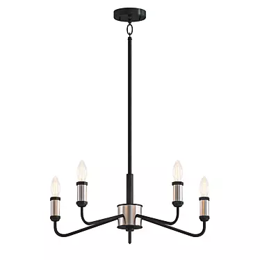 Cortlandt 5-Light Iron Chandelier 3D model image 1 