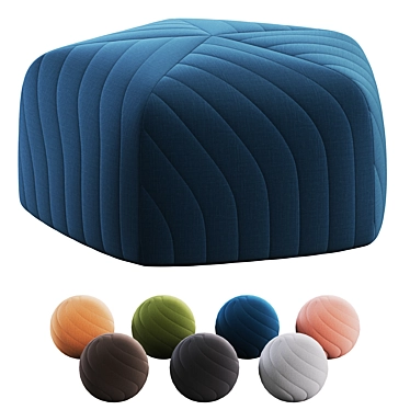 Pouffe Rena: Stylish Design for Any Space 3D model image 1 