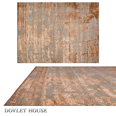 Dovlet House Art 16420 - Wool & Art Silk Carpet 3D model image 1 