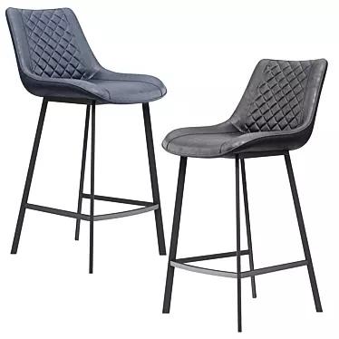 Modern Trix Bar Stool - Sleek Design & Wide Range of Colors 3D model image 1 