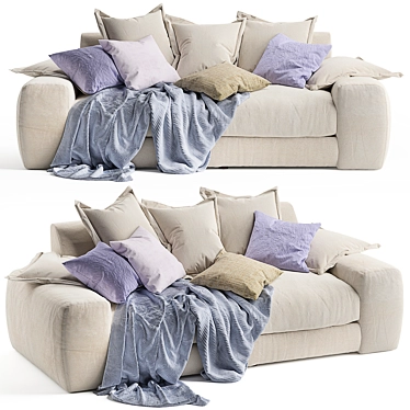 Wodge Modular Sofa: Stylish and Versatile Comfort 3D model image 1 