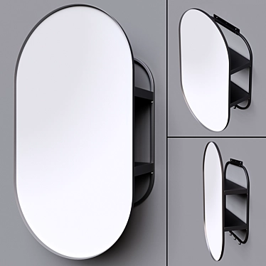 Sleek Storage Mirror: Lindbyn 3D model image 1 