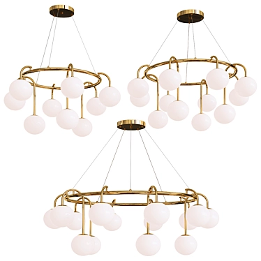 Elegant LULLA Chandelier: Stunning Design 3D model image 1 