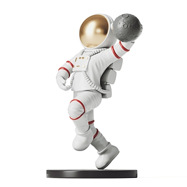 Cosmic Hoops: Astronaut Basketball 3D model image 1 