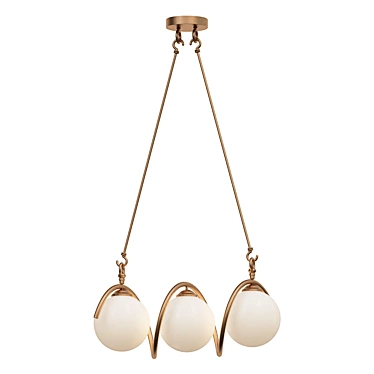 Brass Delight Chandelier - KG1212P 3D model image 1 