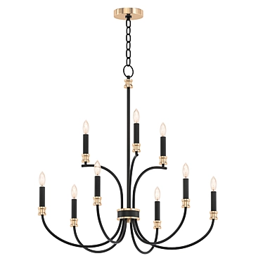 Maxim Charlton 9-Light Chandelier 3D model image 1 