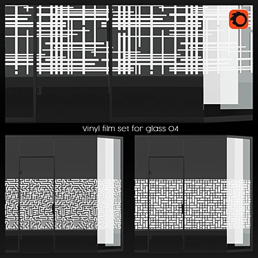 Vinyl film set for glass 04