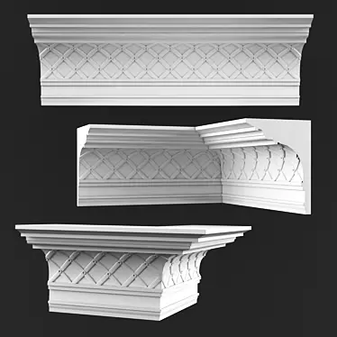 Modern Daylight Ceiling Cornice 3D model image 1 