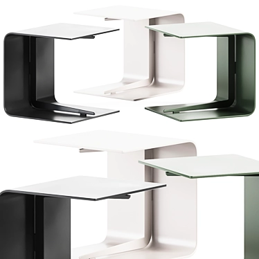 Elegant Infinity Side Table 3D model image 1 