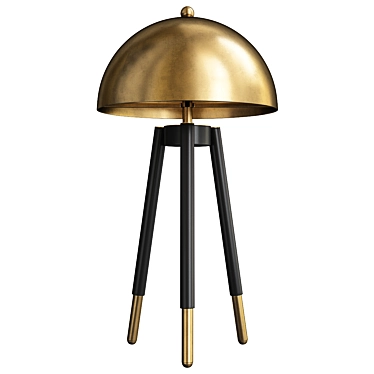 Elegant Gold Tripod Lamp - Eichholtz Coyote 3D model image 1 