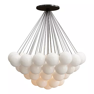 Iridescent Elegance: Klou Chandelier 3D model image 1 